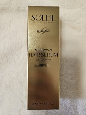 Soleil Moroccan Hair Serum — Gold Shine for All Hair Types